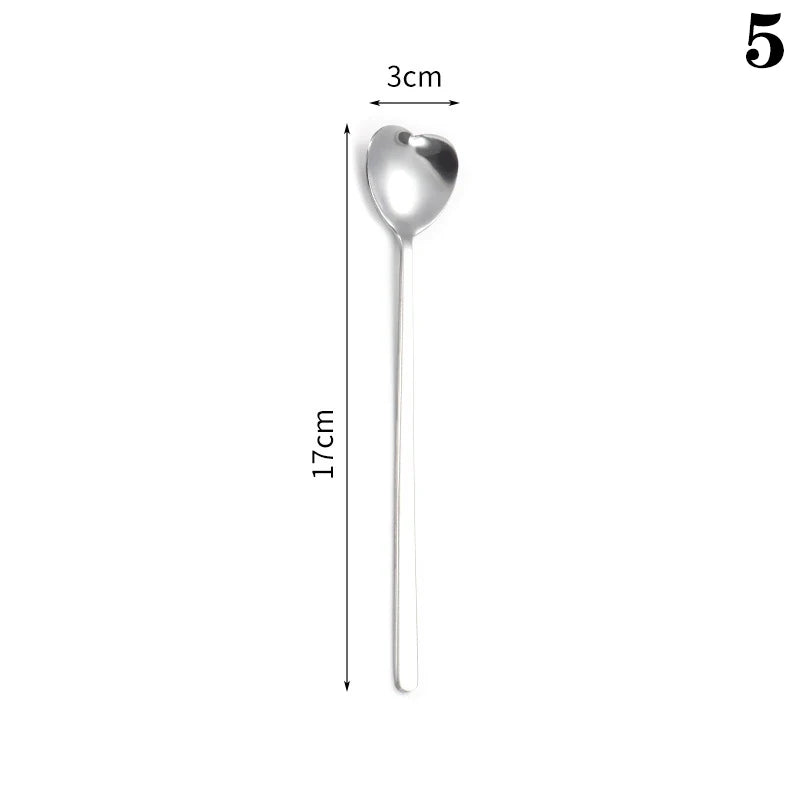 Stainless Steel Long Handled Honey Mixing Spoon