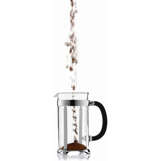 French Press Tea Maker ~ Stainless Steel ~ High Temperature Resistant Glass